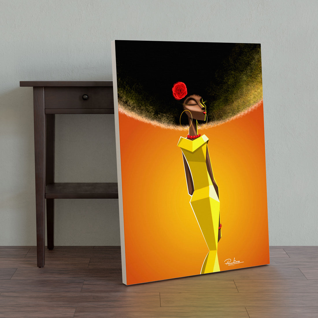 Afro Damsel (Yellow)